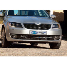 Skoda Octavia (2012-) Накладка в передний бампер 1шт