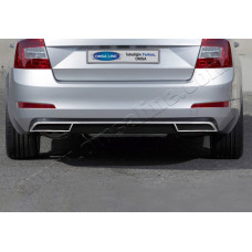 Skoda Octavia (2012-) Диффузор заднего бампера (обводка) SD 3шт