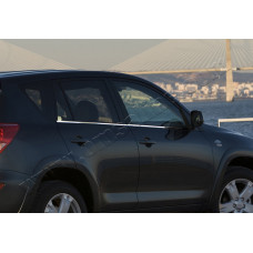 Toyota RAV4 (2006-2012) Молдинги стекол нижние 4шт