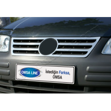 VW Caddy (2003-2010) Накладкa на решетку радиатора 1шт (формовая)