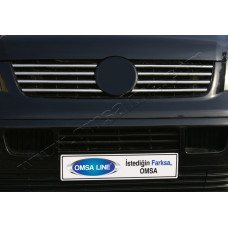 VW T5 (2003-2010) Накладка на решетку радиатора (узкие) 8шт