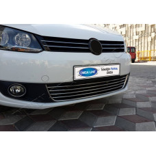 VW Caddy/Touran (2010-) Comfort Окантовка и нак-ки на передний бампер 5шт