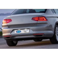 VW Passat B8 (2014-) Накладки на задний бампер 3шт