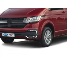 Volkswagen T6 (2019-) Накладки на противотуманки (4 шт, нерж)