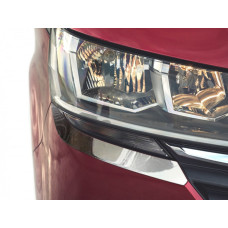 Volkswagen T6 (2019-) Реснички под фары (2 шт, нерж)