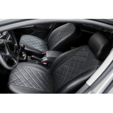 чохли салону Hyundai Elantra V 2011-2016 Экошкіра, Ромб /Чорні