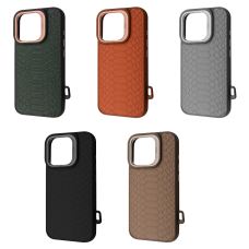 Чохол Kajsa Snake Pattern with Magnetic Ring iPhone 16 Pro Max
